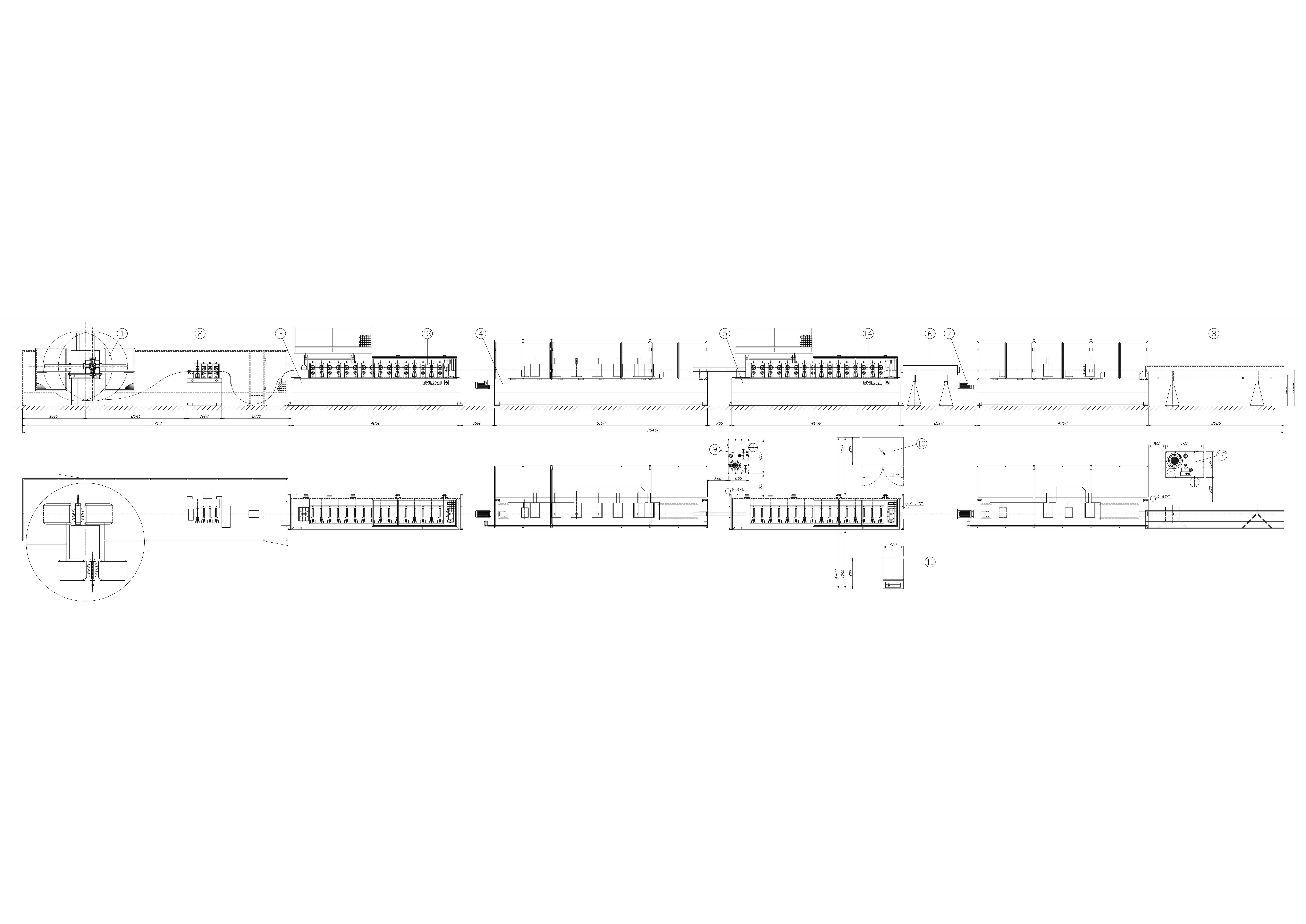 UT FUT UDT plafond T-rooster rolvormmachine