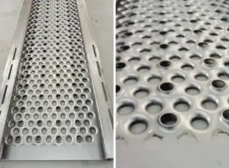 Steigermetalen dekrolvormer: inline antislip reliëf en perforatie